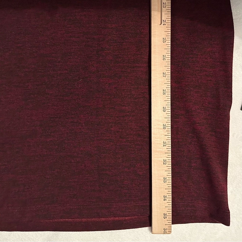 French Connection Maroon Red Turtleneck Knit Fitted Mini Dress L Stretch NWT - Picture 3 of 8